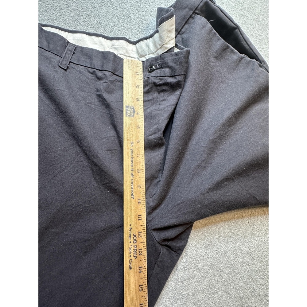 Cintas Pants Mens 44x32 Charcoal Gray Work Uniform Chino Straight Leg Zip Fly - Picture 11 of 16